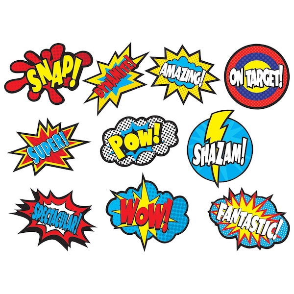 Superhero Sayings Accents, 30 Pieces, PK3